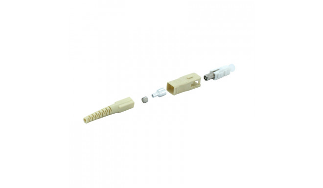 SC Multimode Simplex Connector 2mm Bellcore Boot - Colour Beige