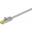 Võrgukaabel Cat7 S/FTP 0.5m, hall, PiMF, LSZH, CU