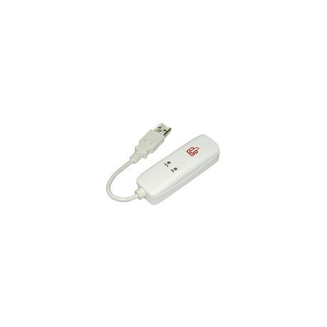 Võrgukaart: USB 2.0 - RJ11 telefon / Internet / faks modem