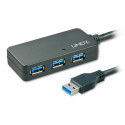 USB 3.0 hub: 4 porti, Active 10.0m pikenduskaabel