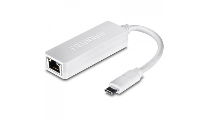 Võrgukaart: USB-C - RJ45 10/100/1000Mbps, must, sobib ka Mac´idele