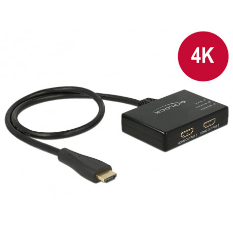 HDMI Splitter 1 x HDMI in > 2 x HDMI out 4K