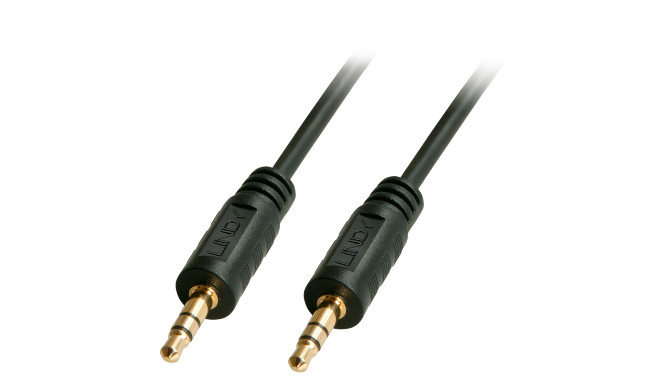 3.5mm kaabel 0.25m, must, PREMIUM