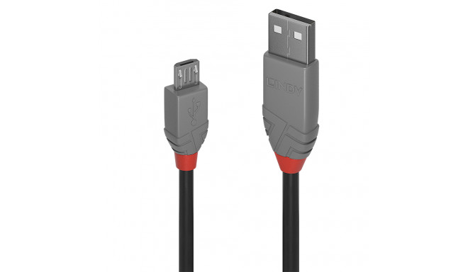 1m USB 2.0 Type A to Micro-B Cable, Anthra Line