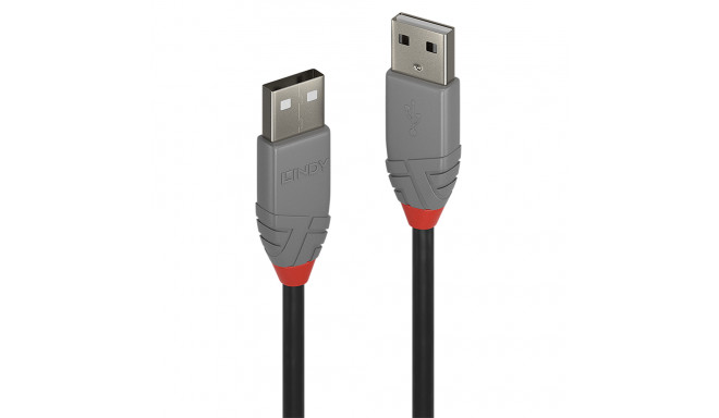 USB 2.0 kaabel A - A 0.2m, ANTHRA