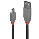 USB 2.0 kaabel A - Mini B 0.2m, ANTHRA