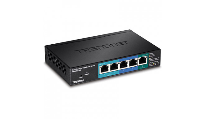 5-Port Gigabit PoE+ Powered EdgeSmart Switch with PoE Pass Through (15W)