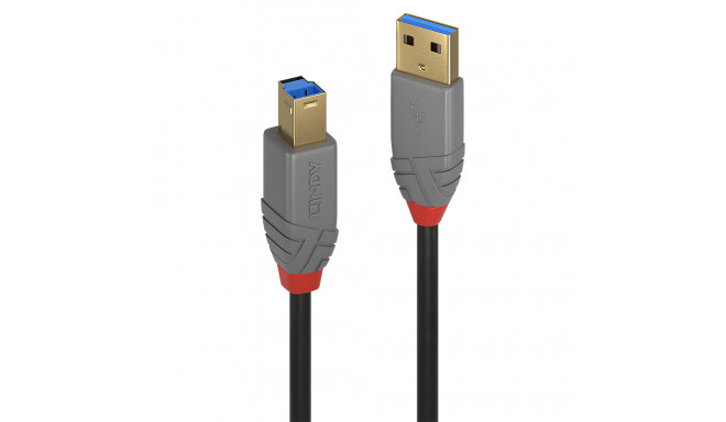 5m USB 3.2 Type A to Type B, Anthra Line