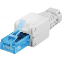 Modularpistik RJ45 Cat6a UTP, ühekiulisele/mitmekiulisele kaablile, tööriistavaba