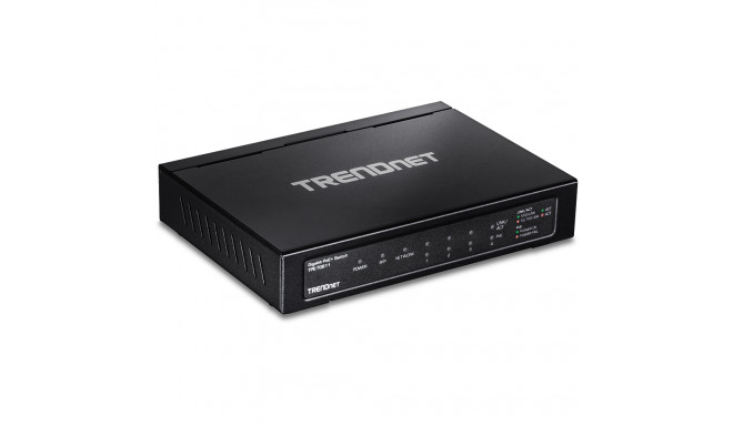 PoE Switch: 4 x 10/100/1000Mbps PoE+, 1 x 10/100/1000Mbps, 1 x SFP, kuni 30W pordi kohta, 65W