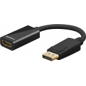 Üleminek DisplayPort (M) - HDMI (F), 4K@30Hz, 0.1m, must