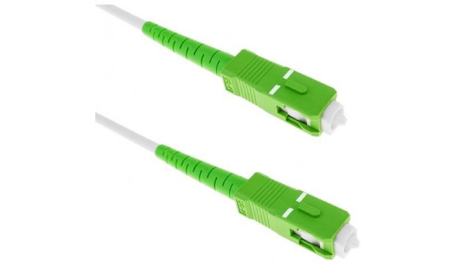 FO jätkukaabel singlemode SC/APC-SC/APC, simplex 10.0m, valge