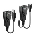 USB 2.0 pikendaja läbi CAT5/5e/6 kuni 100m, lisatoitega