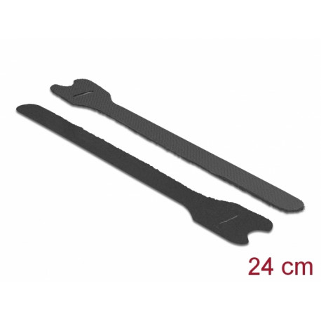 Delock Hook-and-loop fasteners L 240 mm B 13 mm 10 pieces black