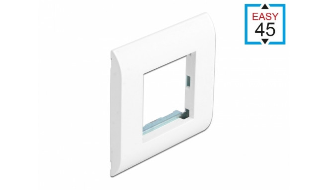 Delock Easy 45 Module Holder with Frame 80 x 80 mm white