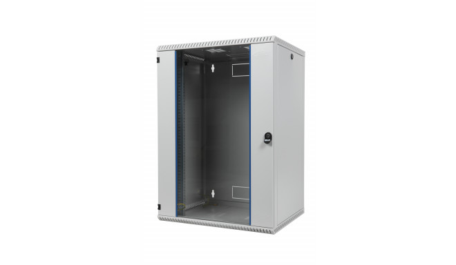 Wall mount cabinet single section, 12U, 630/400/600 width/depth/height mm, RAL 7035 ( welded constru