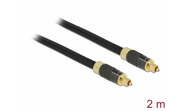 TosLink/ SPDIF kaabel 2.0m, kullatud, varjestatud