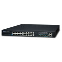 Switch: 24 x 10/100/1000Mbps, 4 x SFP+, 1 x RJ-45 console, Stackable, Layer 3, räkitav