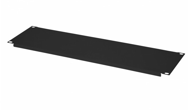 Blind plate 1U RAL 9005 black