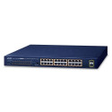 Switch: 24 x 10/100/1000Mbps PoE+,  2x SFP, 240W PoE Budget, Standard/VLAN/Extend mode