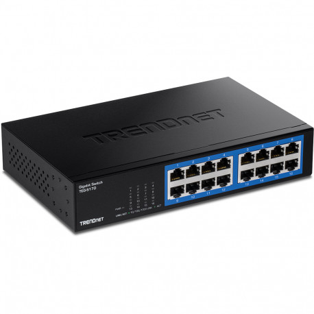 16-Port Gigabit GREENnet Switch, rackable with ETH-11MK