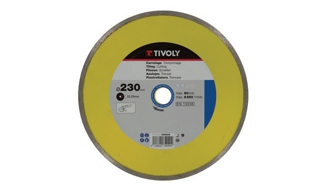 Diamond disc Tivoly continuous 125x22,2mm