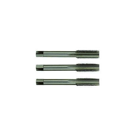 Set of 3 HSS DIN352 Hand Taps M5. Bright, uncoated. T Line