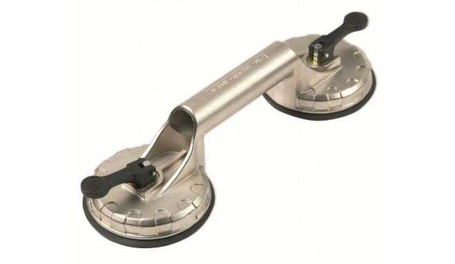 Aluminium double suction cup VENAL 2, Ø12,3cm, max 60kg