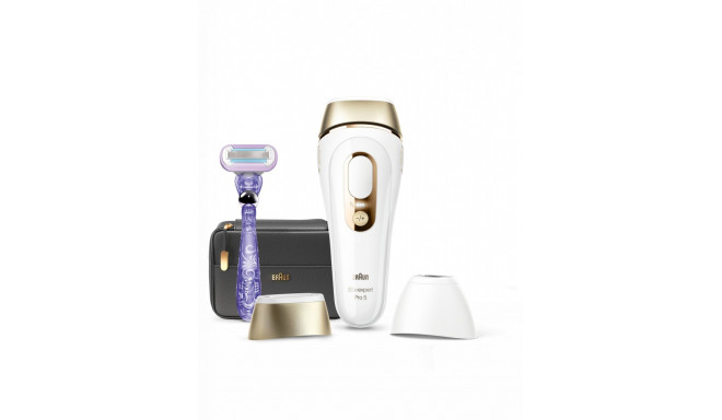 Braun Epilator PL5147 Silk-expert Pro 5 IPL Number of power levels 10, White/Gold, Corded