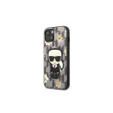 Karl Lagerfeld kaitseümbris iPhone 13 Monogram Iconic Karl, hall (KLHCP13MPMNFIK1)