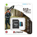 Kingston mälukaart microSDXC 512GB Canvas Go! Plus Cl. 10 UHS-I 170 MB/s + adapter