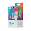 LED Bulb E27 A60 RGB + White 9W + RC Forever Light