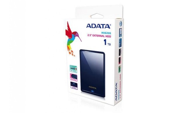 Adata external HDD 1TB HV620S 2.5" USB 3.0, blue