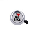 Bike bell I love my bike silver