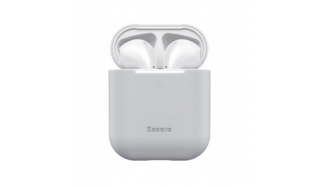 Baseus Apple Silica Series Ultra-Thin Silicone Protector Case for AirPods 1/2 Grey