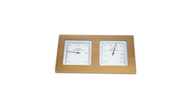 THERMOMETER&HYGROMETER REDCEDAR AP-082BW