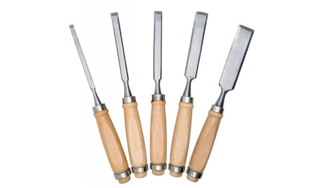 SET OF WOOD CHISELS 6–24 MM 5 PCS