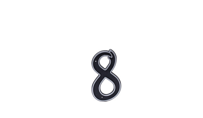 BLASTIC HOUSE NUMBER 8 150MM BLACK