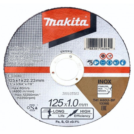 lõikeketas 125x1.0 RST A60U (E)