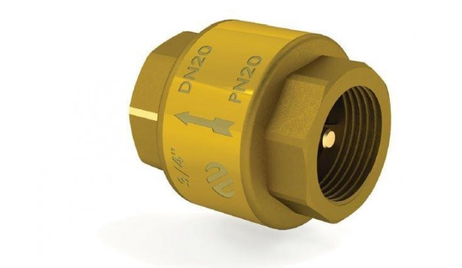 SPRING CHECK VALVE F-F 3/4" METAL PISTON