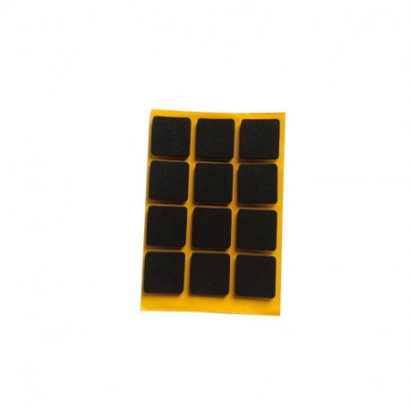 liimipadjad 2,5 mm must 20x20 mm 12