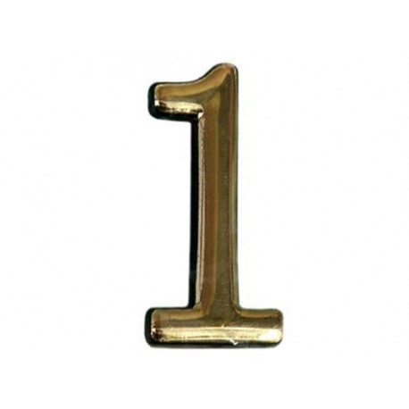 DOOR NUMBER GOLD 1 PLASTM