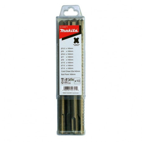 SDS+ DRILLBIT AND CHISEL SET 10 PCS