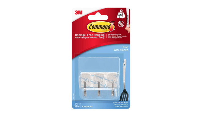 COMMAND TRANSPARENT SMALL WIRE HOOKS 170