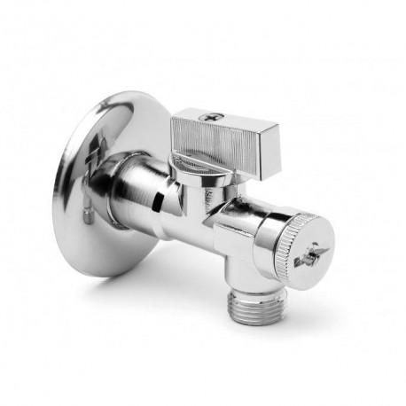 VITAQ ANGLE VALVE WITH FILTER 1/2X1/2