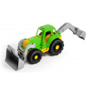 EARTHMOVING TRACTOR WITH BUCKET