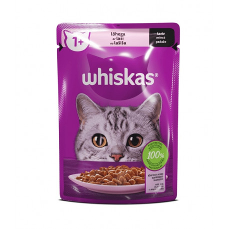 CAT FOOD CANNED WHISKEY ADULT SALMON 85G