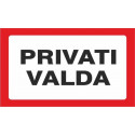 STICKER PRIVATE OWNERSHIP 170X100MM