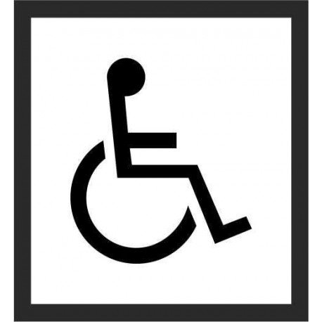sticker inva-WC 130x130mm