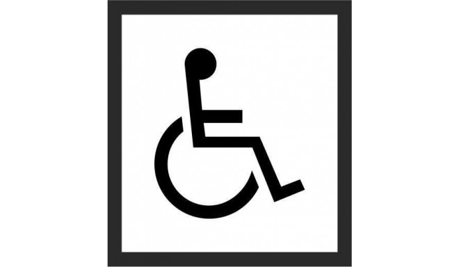 STICKER WC FOR THE DISABLED 130X130MM